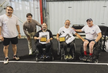 Mariano Simón, campeón en Rosario de la Gira Nacional de Pádel Adaptado